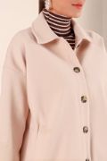0674 Cepli Oversize Gömlek - Vizon resmi